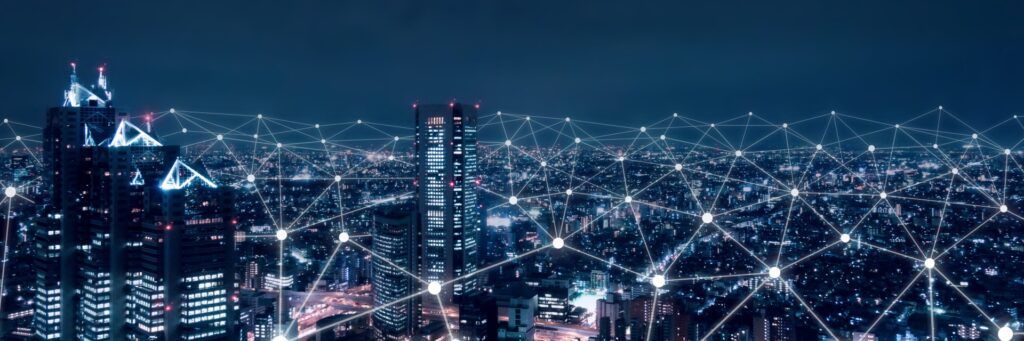 Prédios conectados a rede